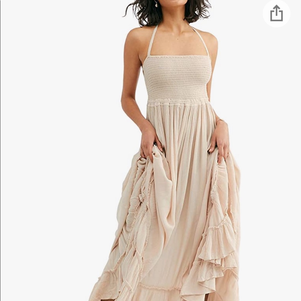 Boho Dress in Beige